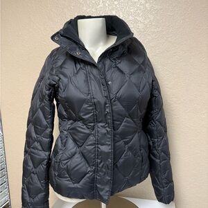 Eddie Bauer Women's Black Puffer Jacket Goose Down